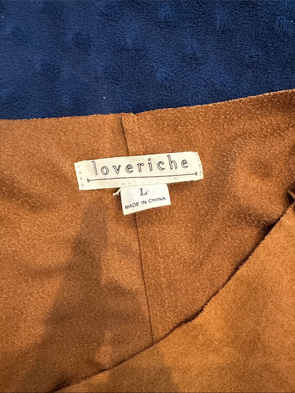 Love Riche Suede-Look Rust Brown Jacket - Picture 5 of 6